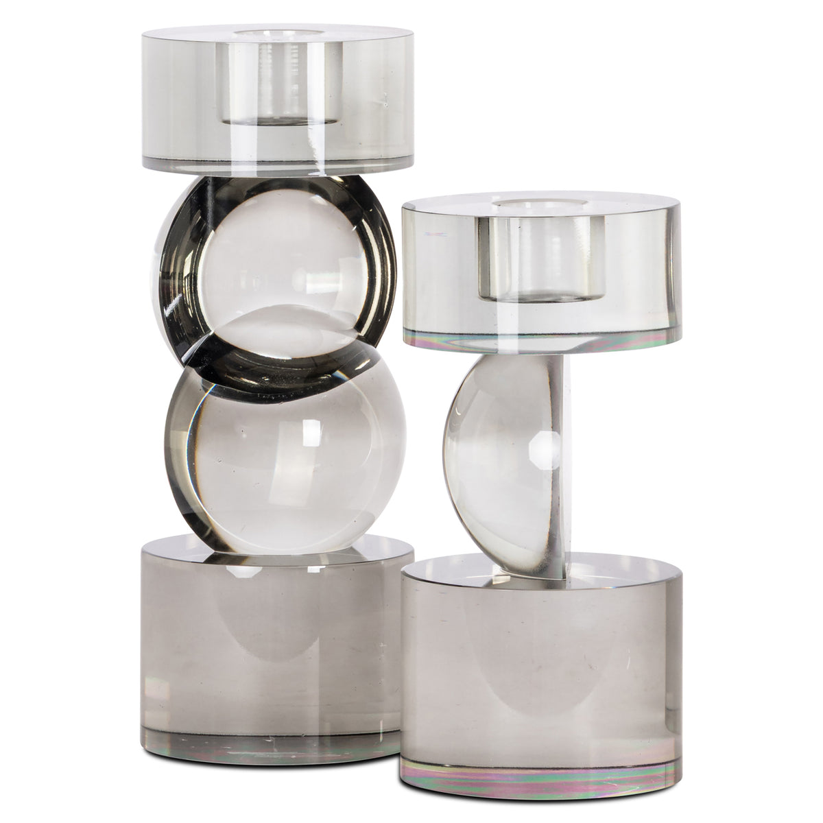 Candle holder Jennyl grey small