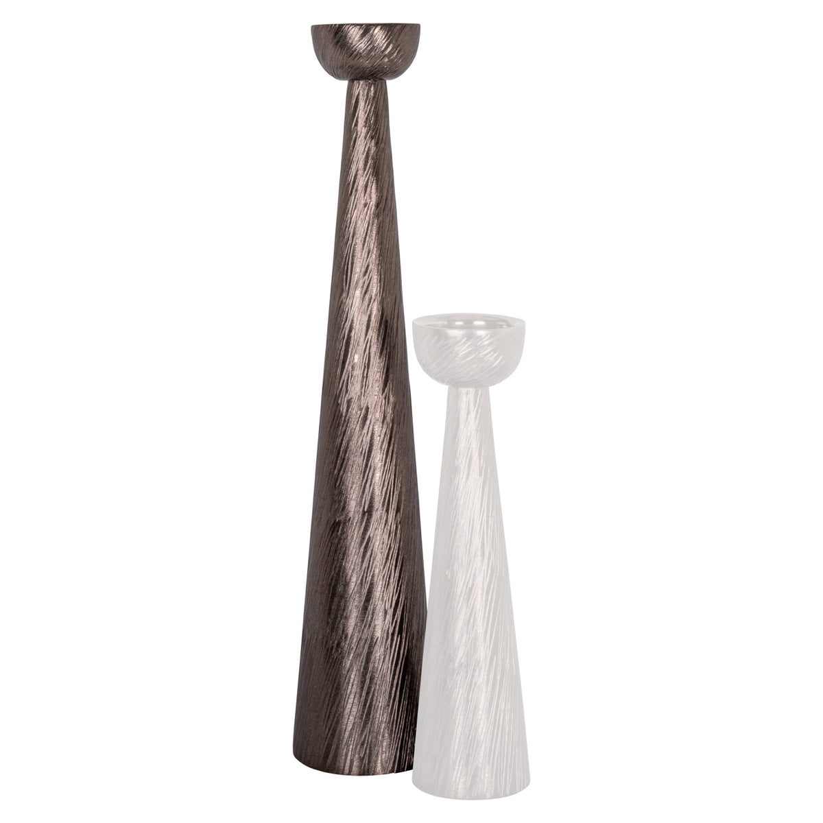 Saphira smoke candle holder large