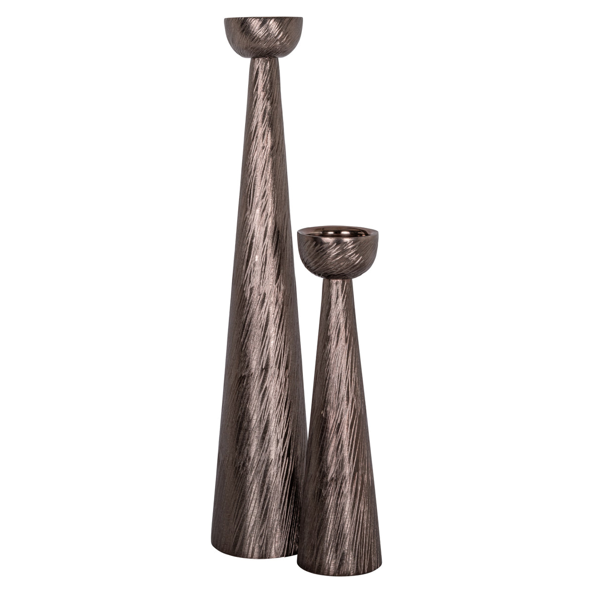 Saphira smoke candle holder large