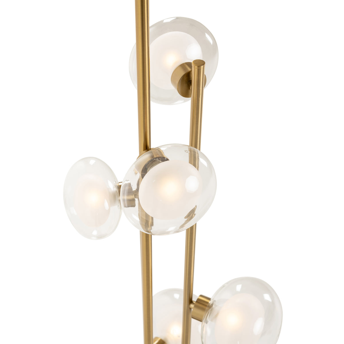 Stehlampe Luva gebürstetes Gold
