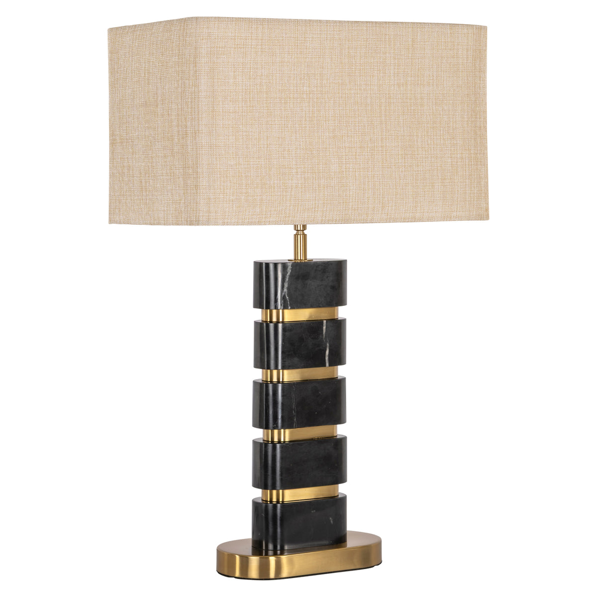 Tafellamp Levina black/gold