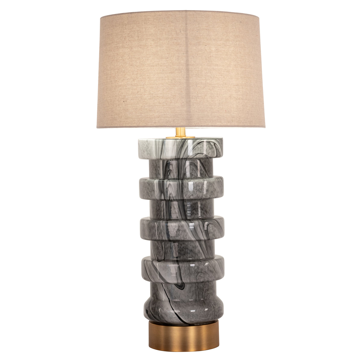 Lampe de table Jaylee noir/blanc