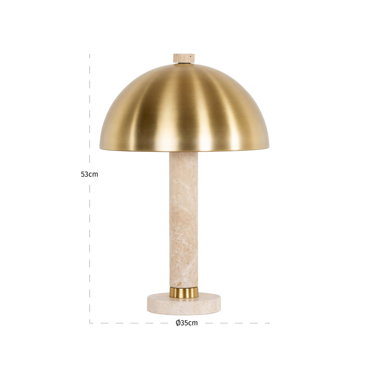 Tischleuchte Jara brushed gold