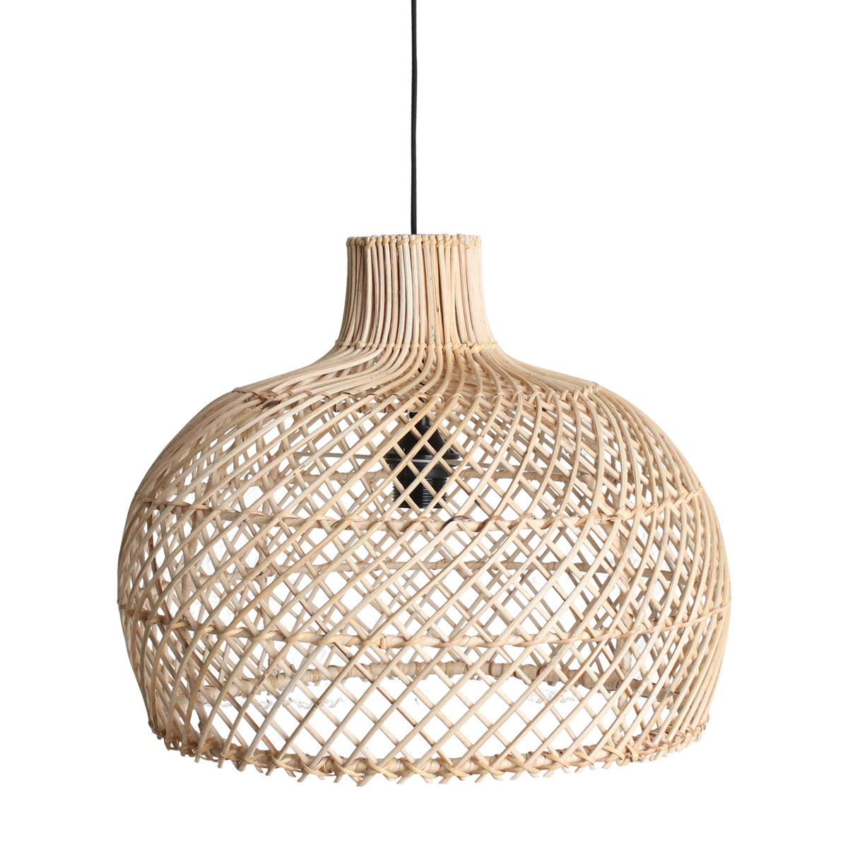 Maze natural rattan pendant lamp - Ø 42x36 cm