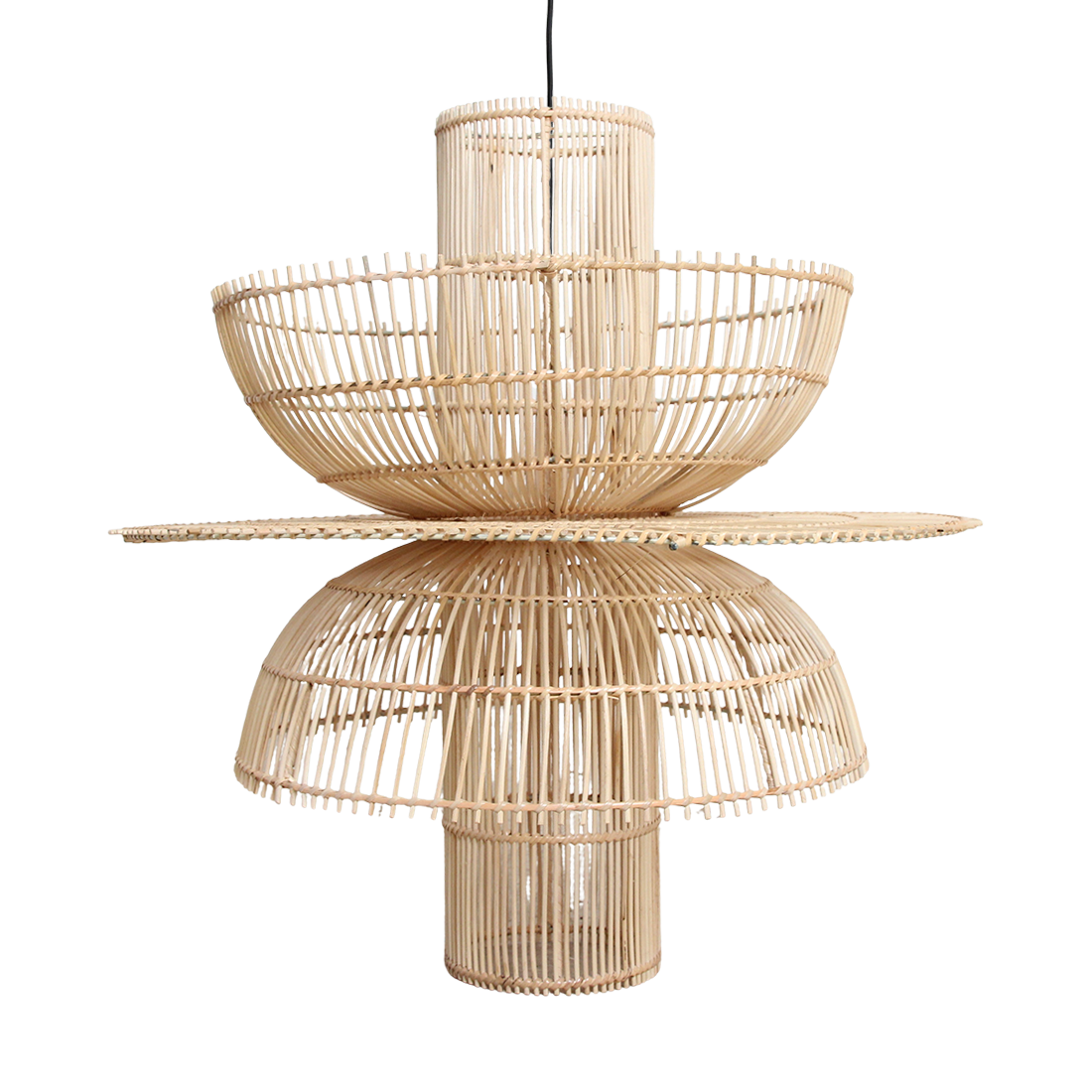 Suspension en rotin Saturn - Ø 65x63 cm