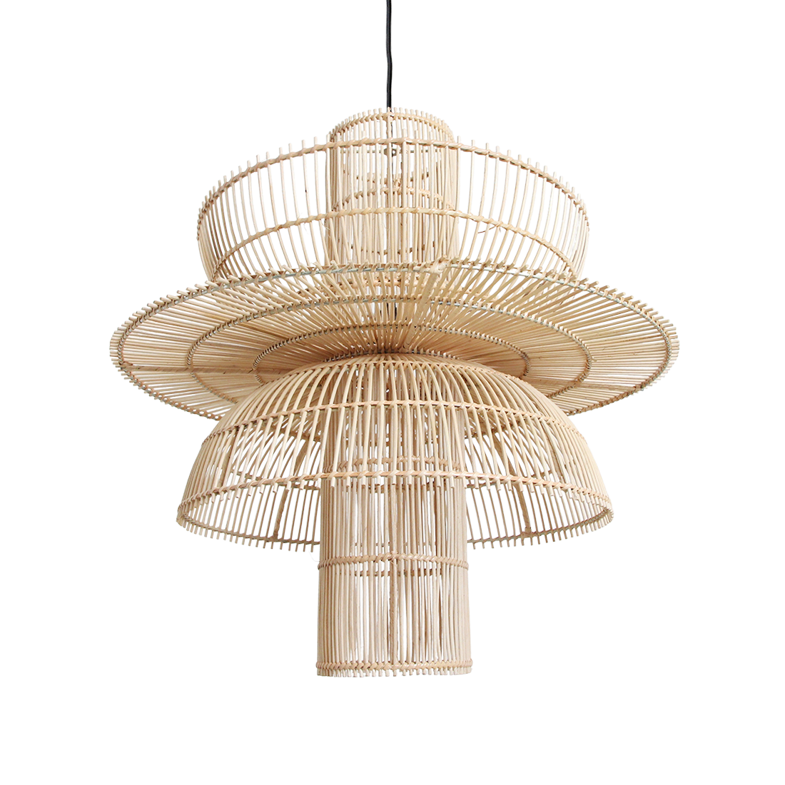 Suspension en rotin Saturn - Ø 65x63 cm