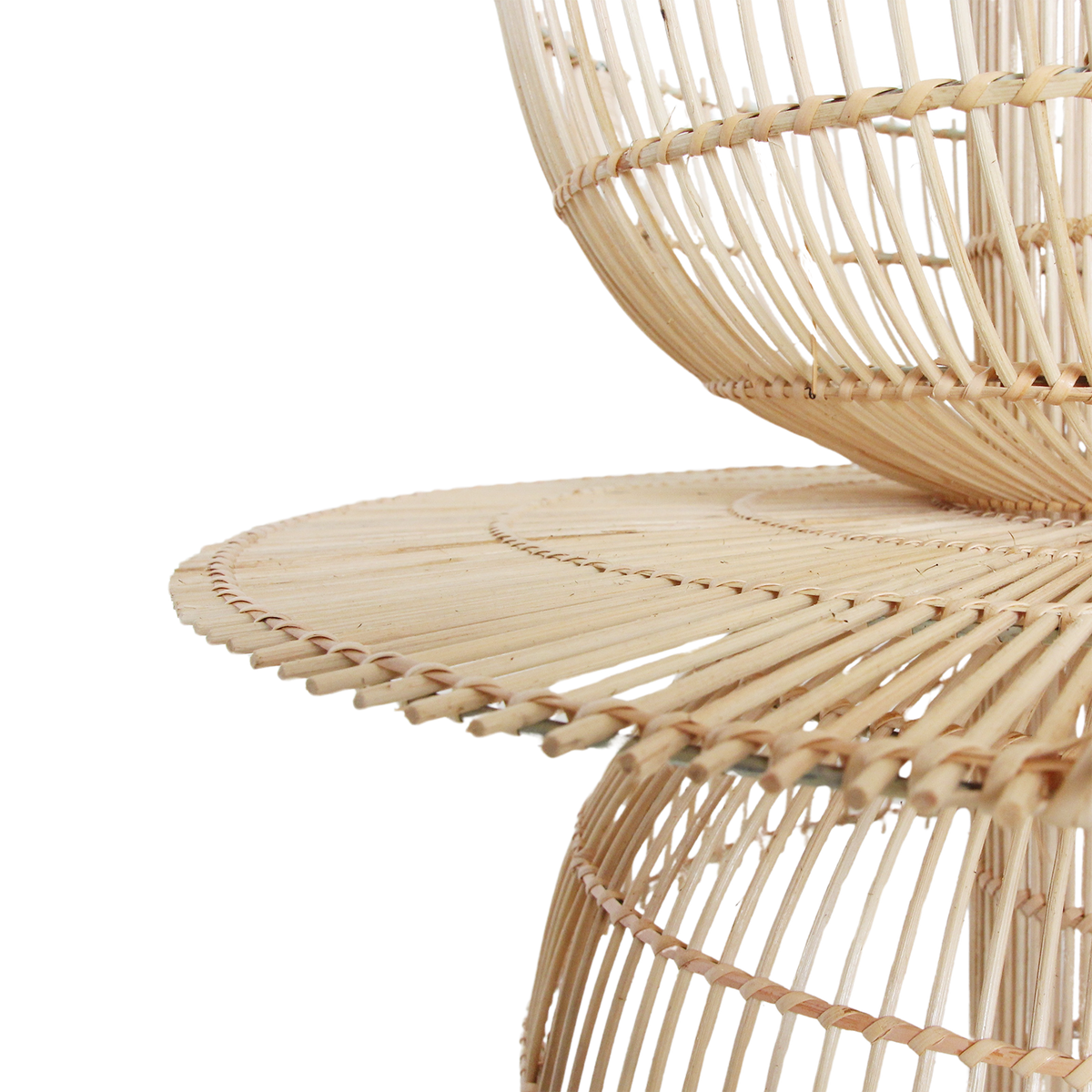 Suspension en rotin Saturn - Ø 65x63 cm
