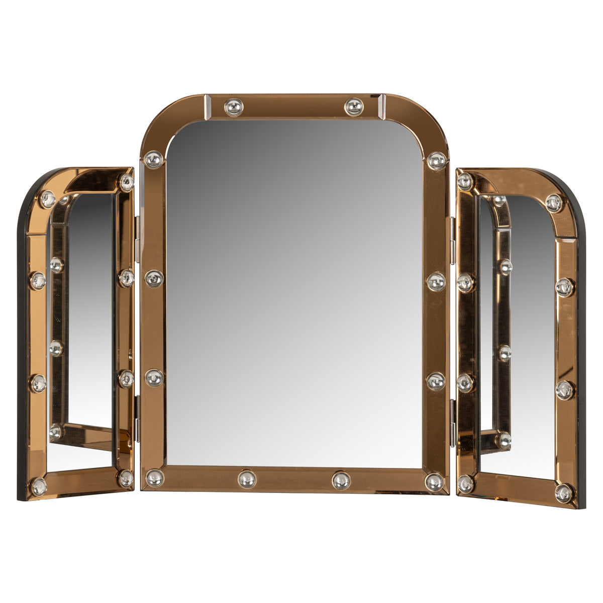 Miroir Jaira marron