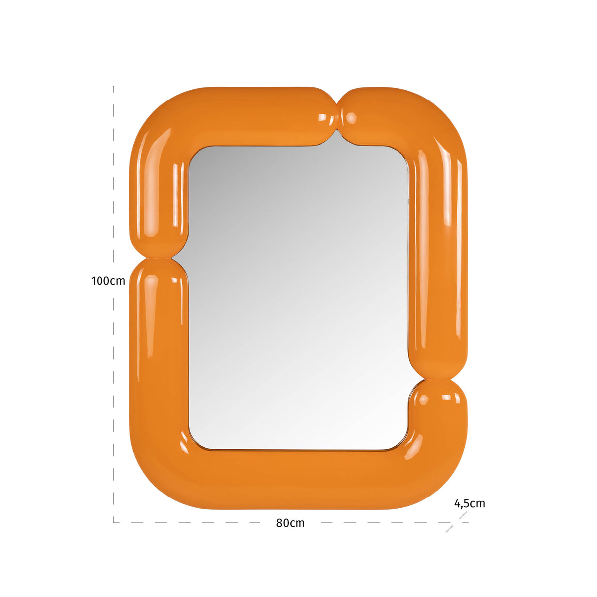 Miroir Ayla orange