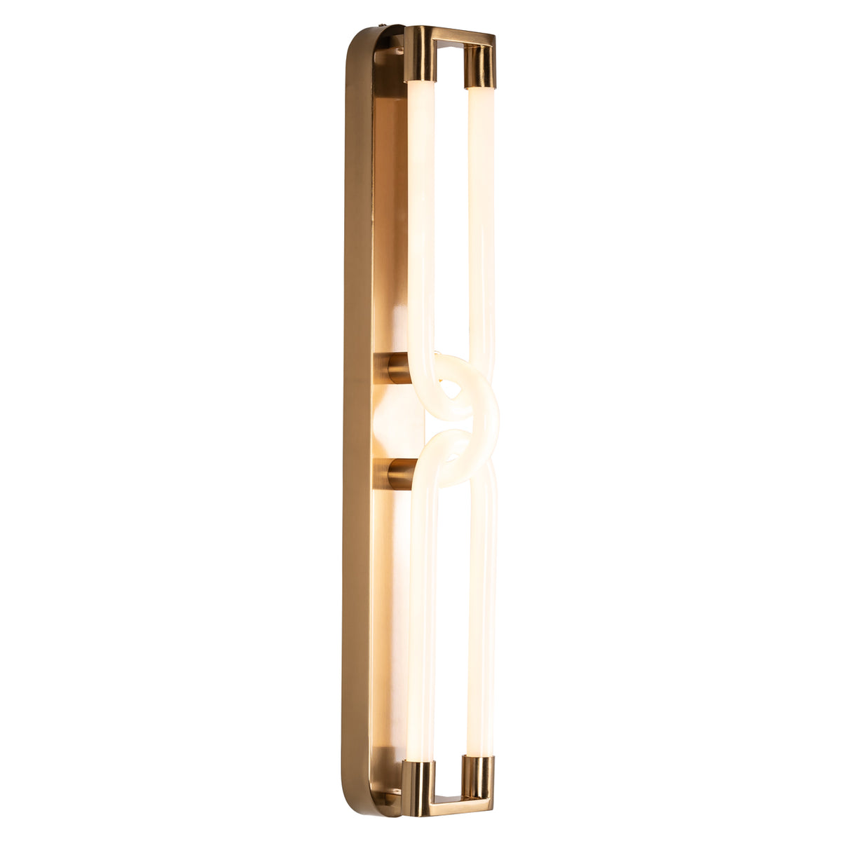 Lysa brushed gold wall lamp