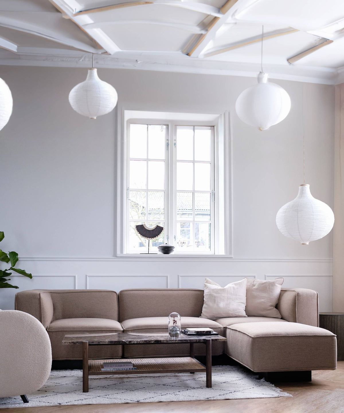 Utopia sofa pouf - Dark beige