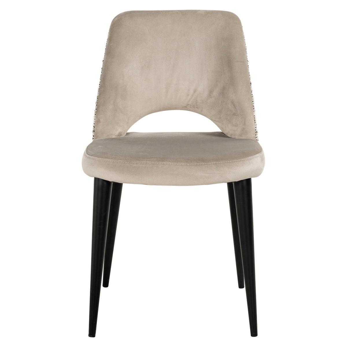 Dining chair Tabitha trendy nature fire retardant (Set of 2)