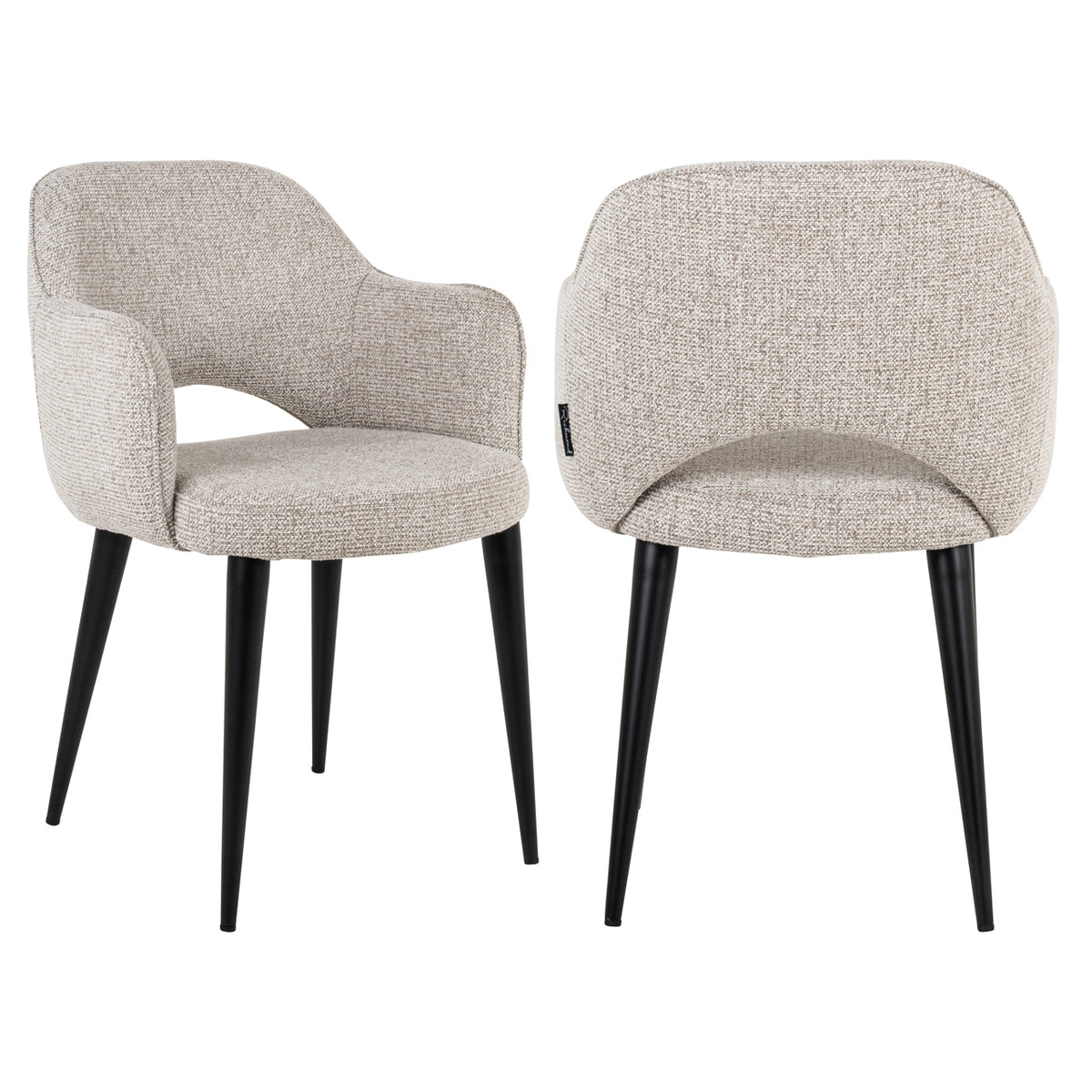 Giovanna dining chair natural fancy fire retardant