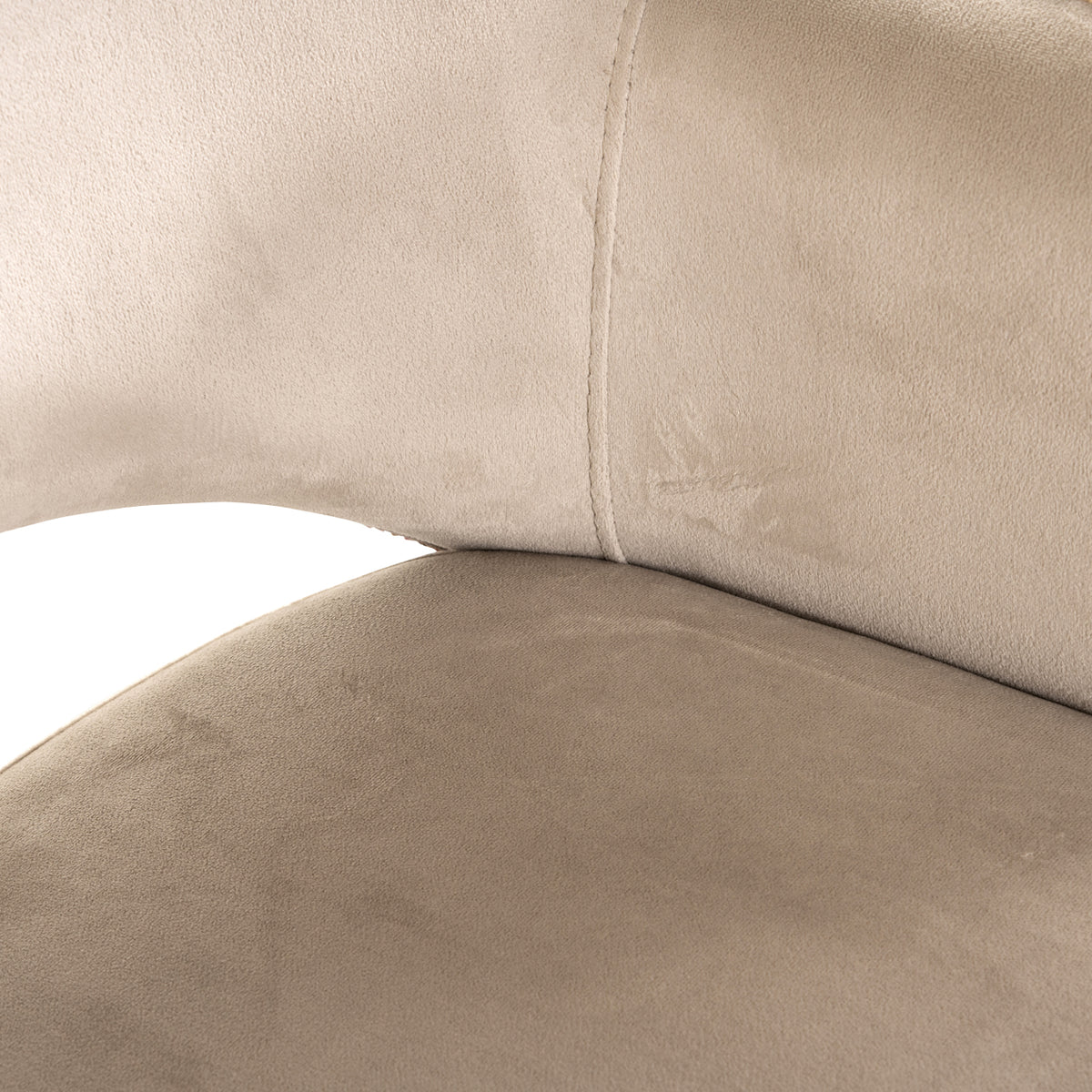 Dining chair Giovanna trendy rose / khaki velvet