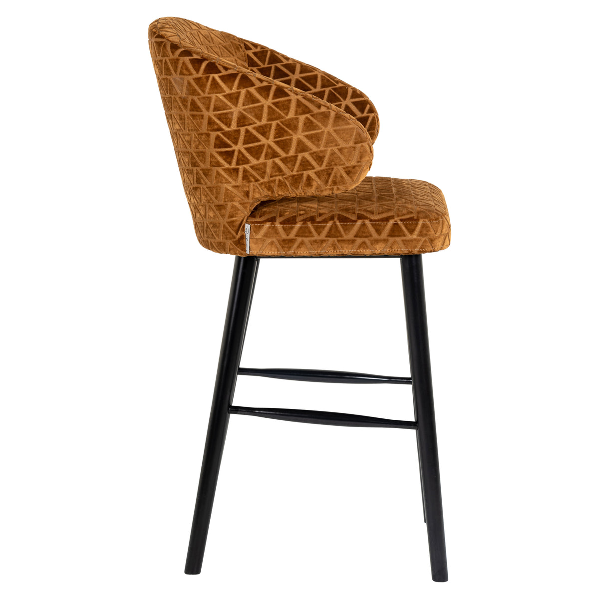 Bar stool Indigo old gold triangle