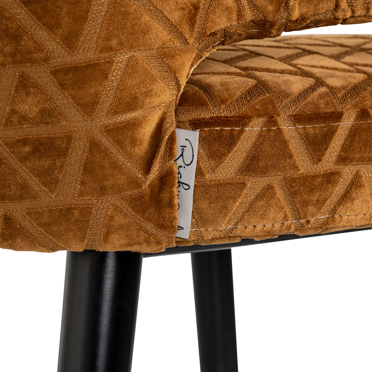 Tabouret de bar Indigo old gold triangle