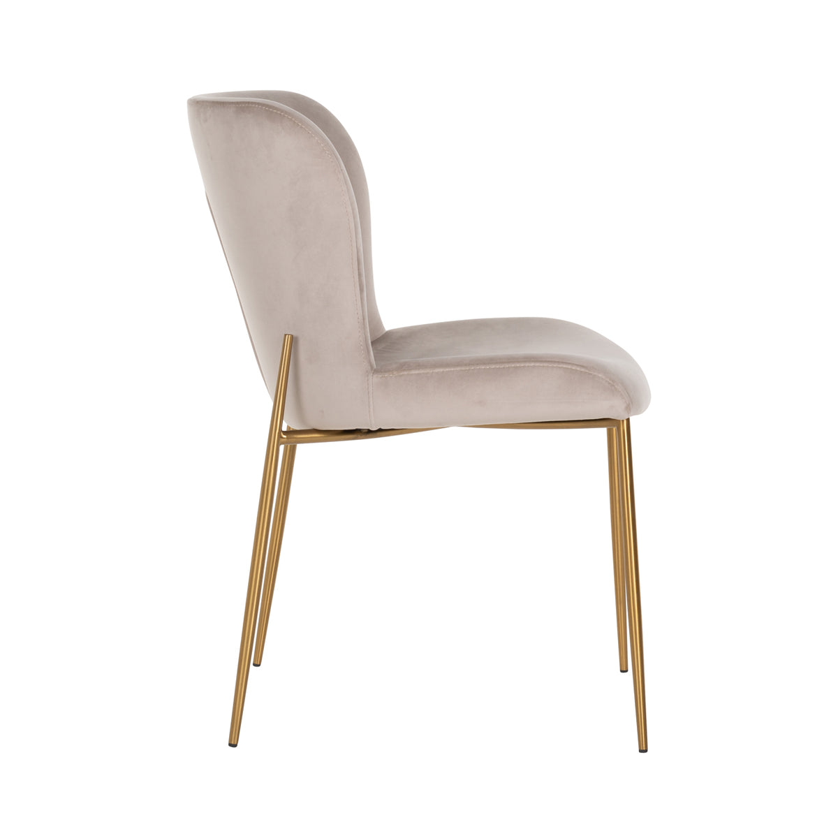 Odessa dining chair khaki velvet fire retardant (Set of 2)