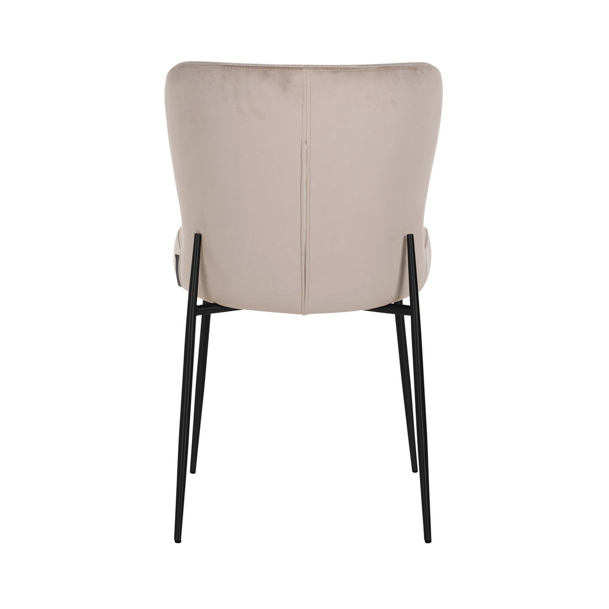 Dining chair Darby khaki velvet fire retardant (Set of 2)