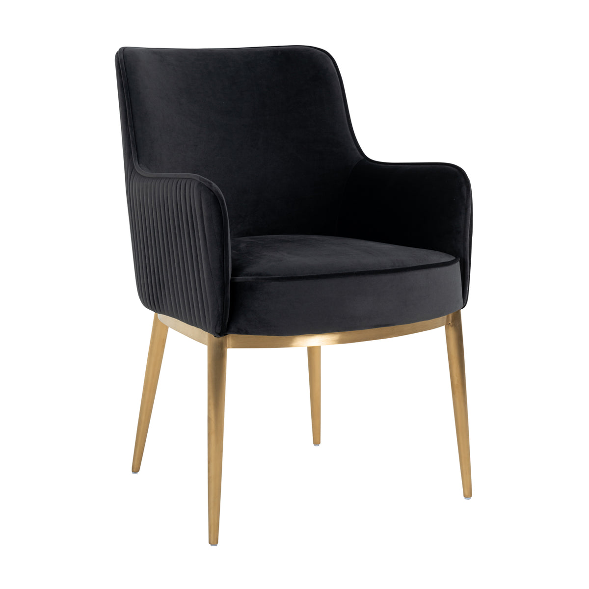 Breeze quartz anthracite fire-retardant dining chair (Set of 2)