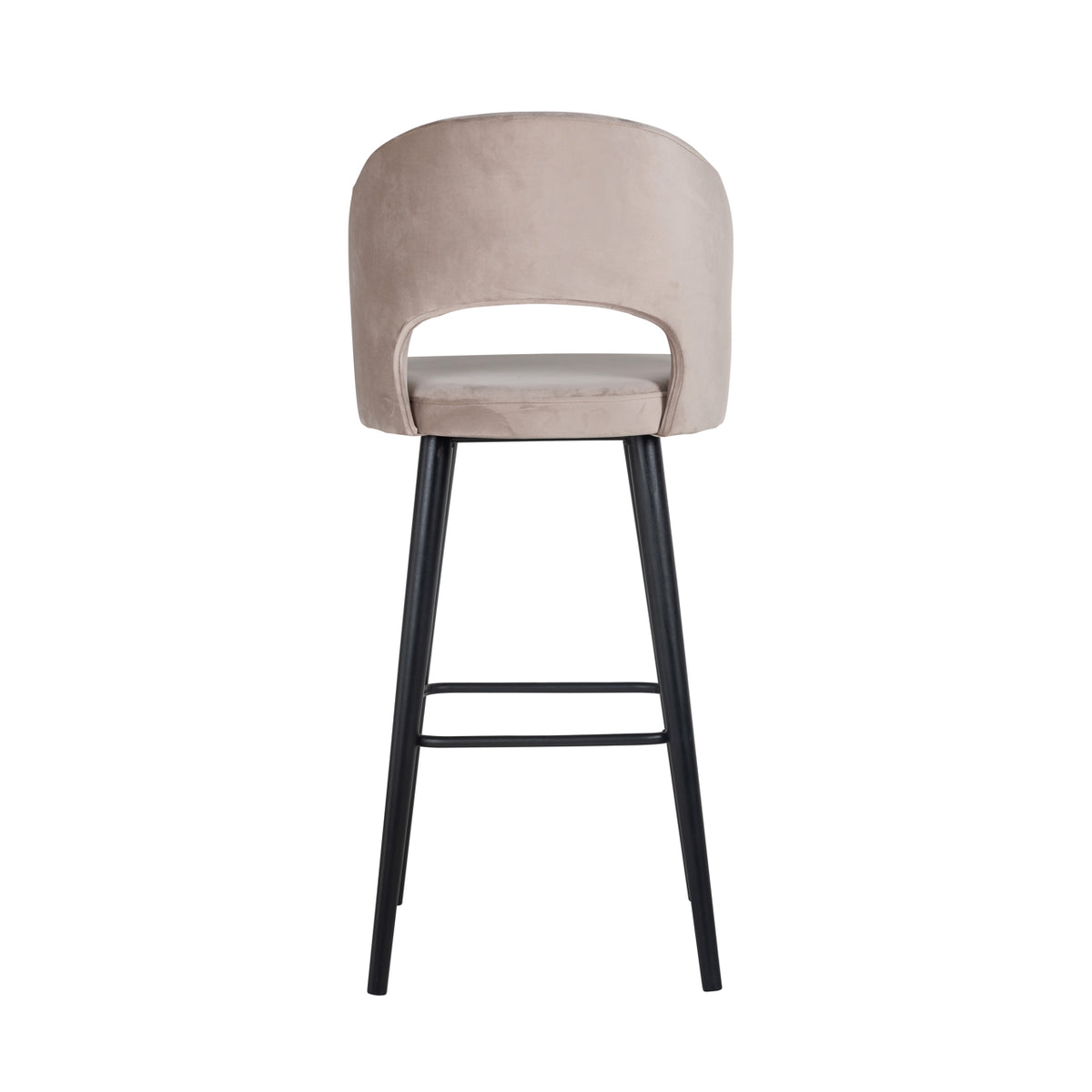 Chaise de bar Savoy velours kaki
