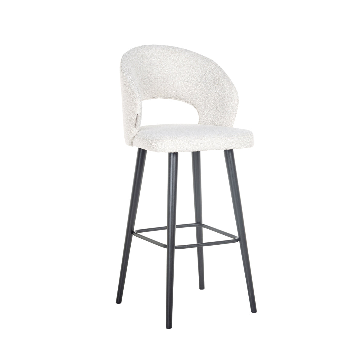 Barstoel Savoy white bouclé