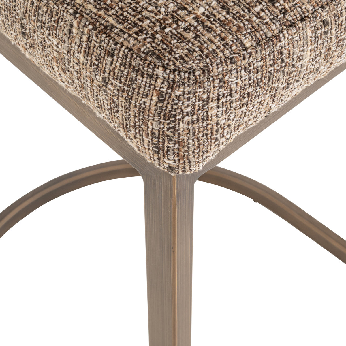 Barstoel Bolton brown tweed (Set of 2)