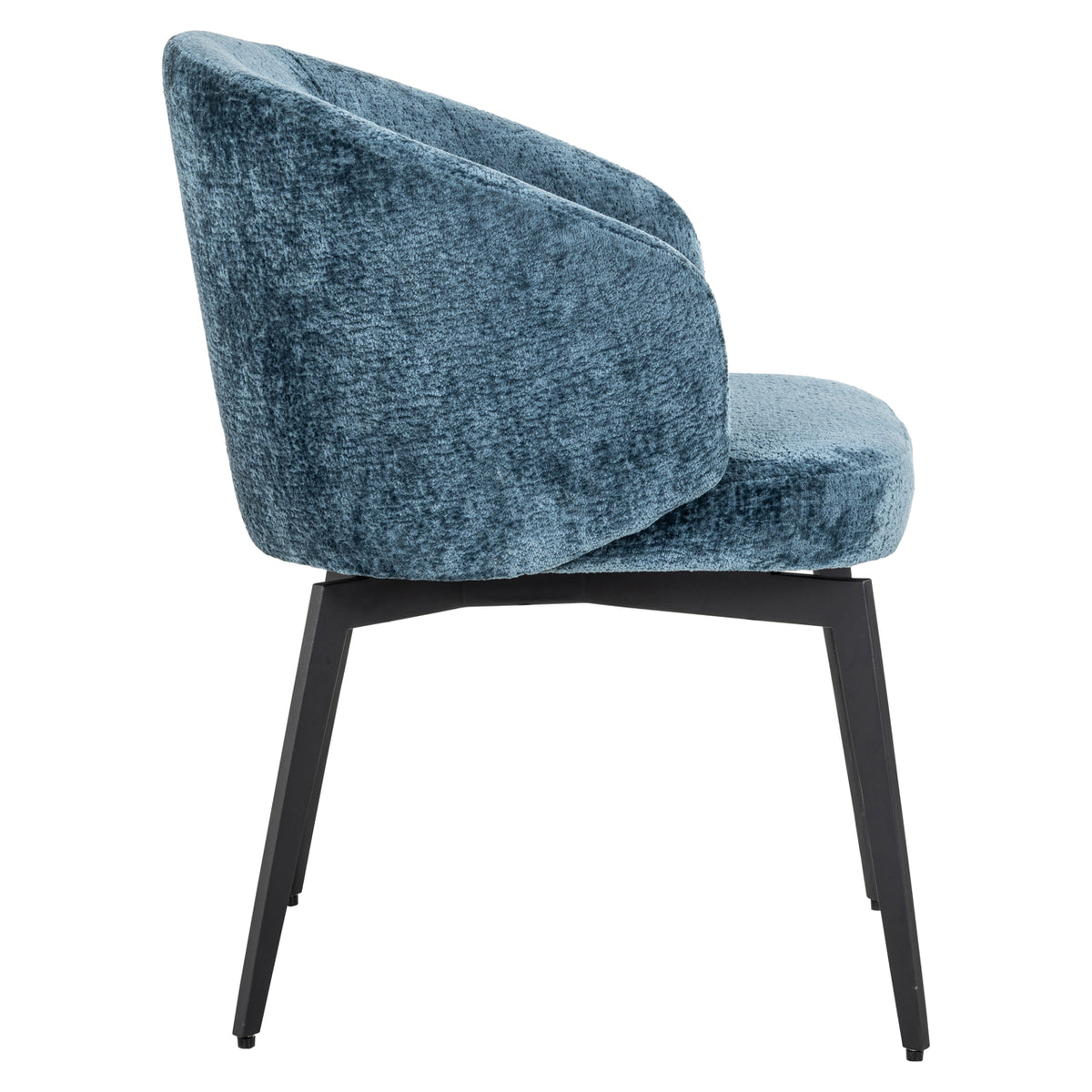 Esszimmerstuhl Amphara blue chenille schwer entflammbar