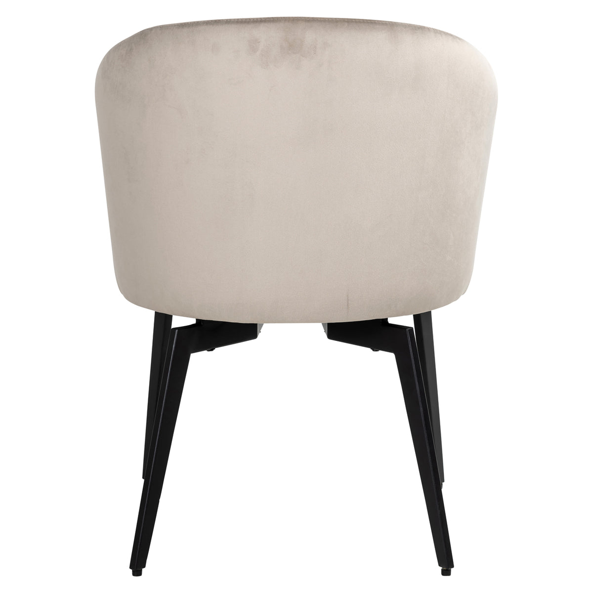 Chaise de salle à manger Amphara khaki velvet fire retardant