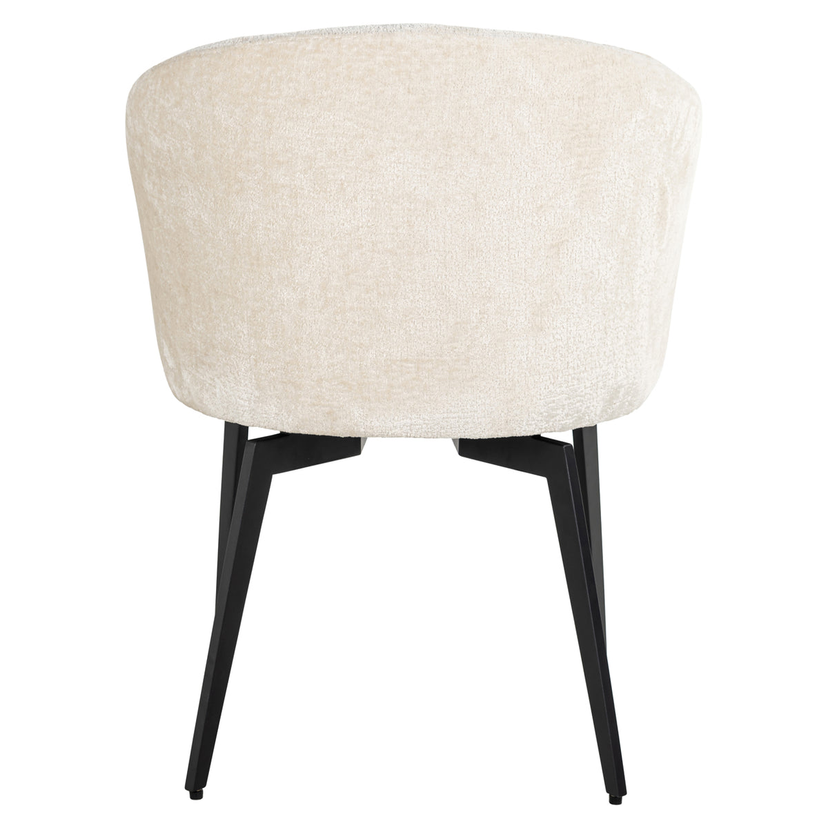 Chaise de salle à manger Amphara FR chenille blanche ignifugée