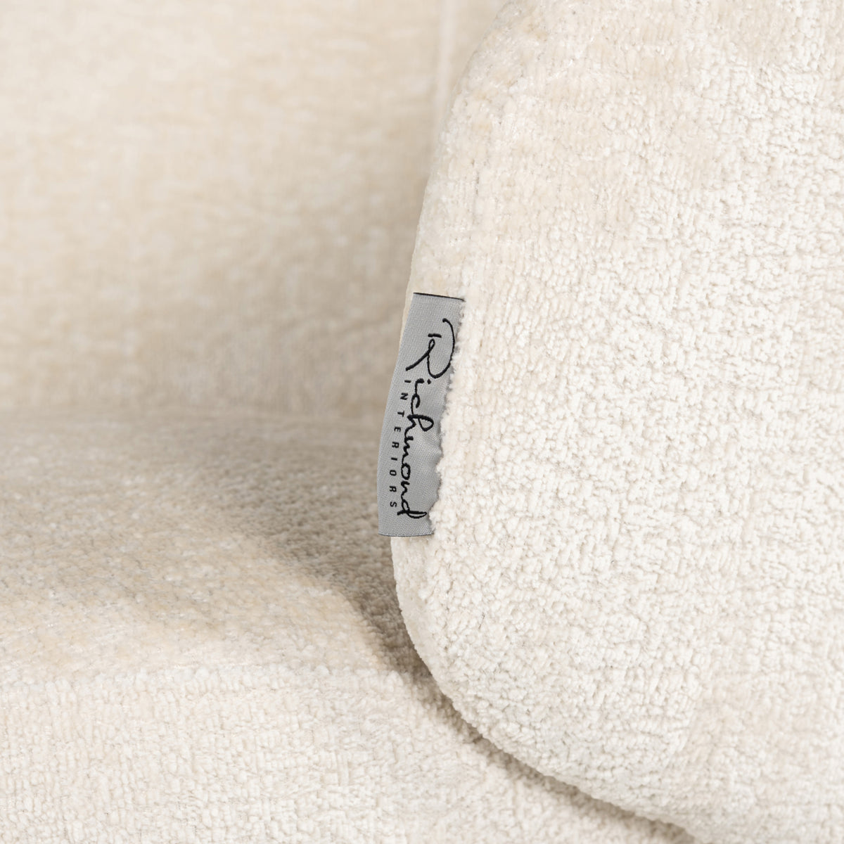 Chaise de salle à manger Amphara FR chenille blanche ignifugée