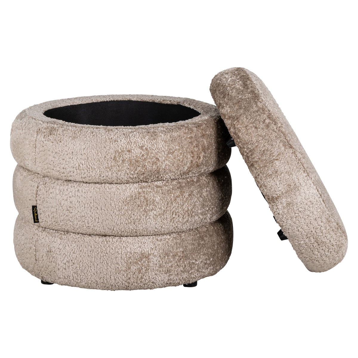 Pouf et repose-pieds Adele mouton naturel