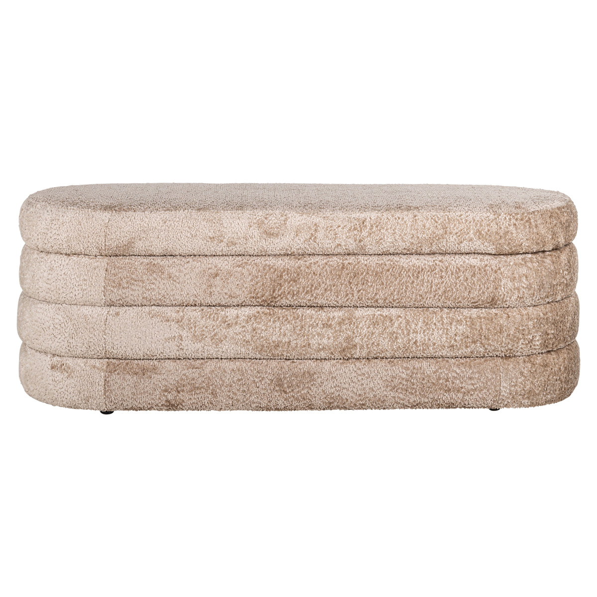 Pouf & Fußbank Camille Schaffell natur