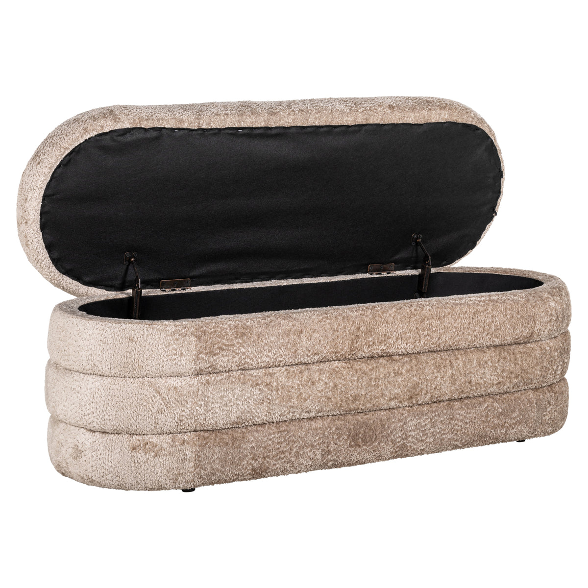 Pouf & Fußbank Camille Schaffell natur