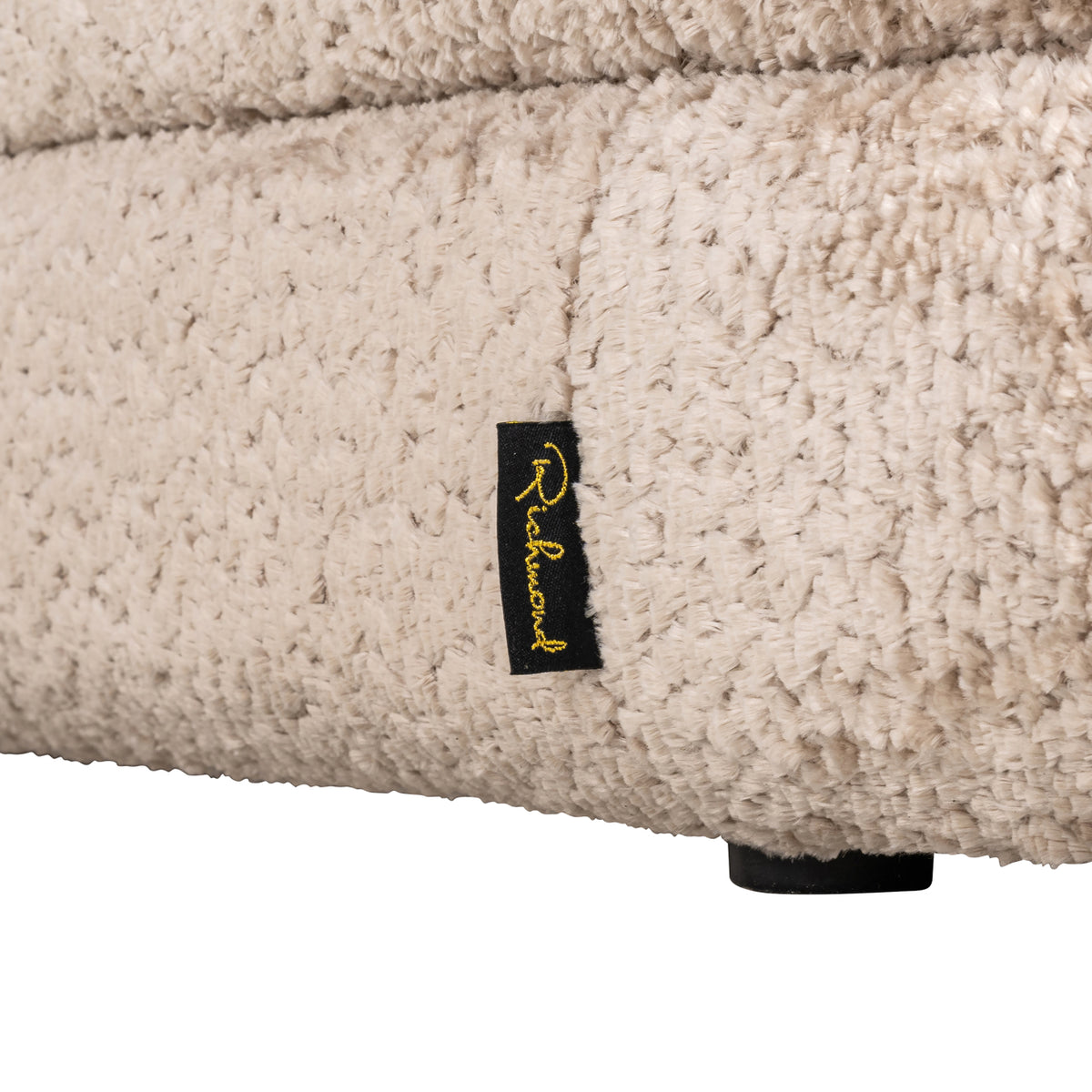 Pouf & Fußbank Camille Schaffell natur