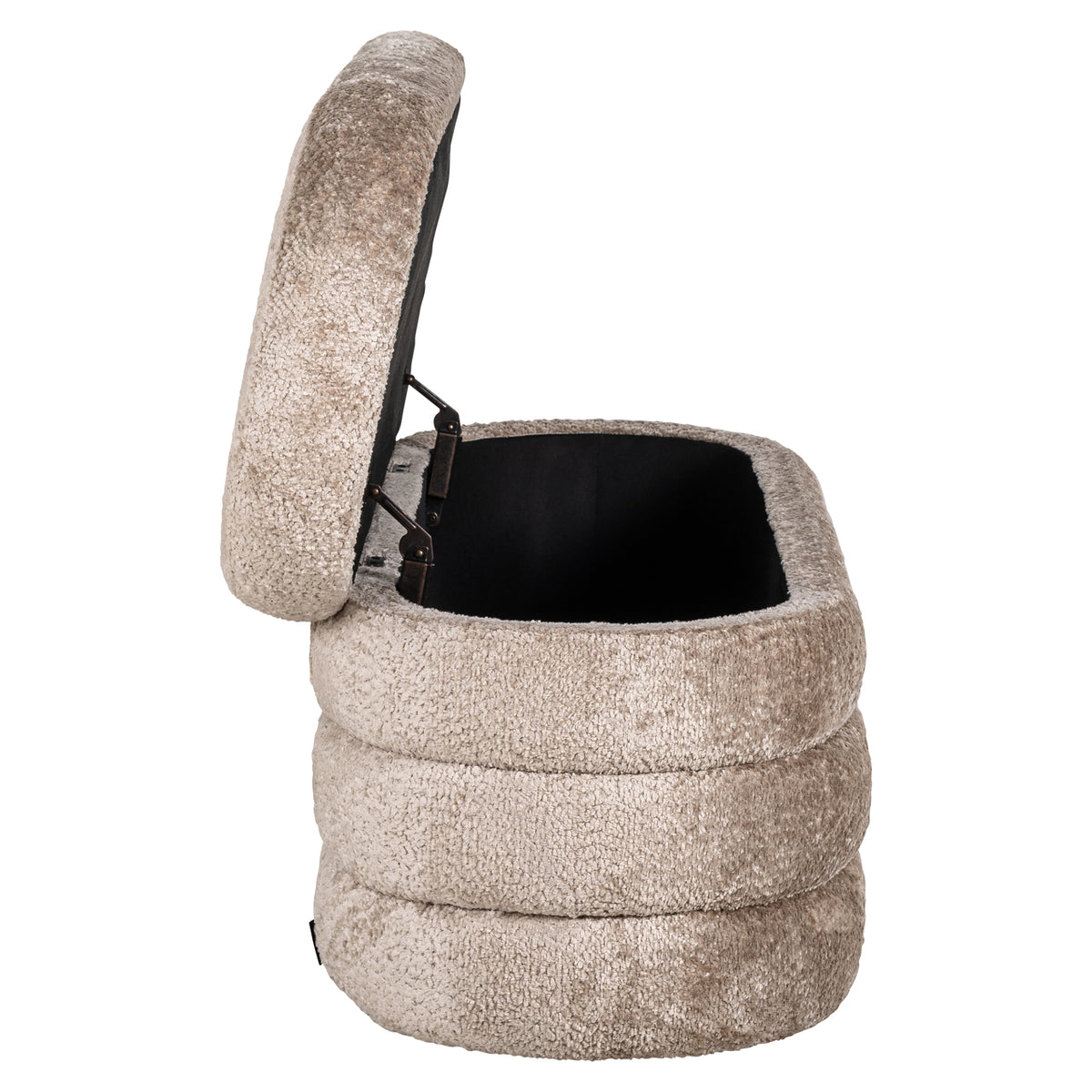 Pouf & Fußbank Camille Schaffell natur