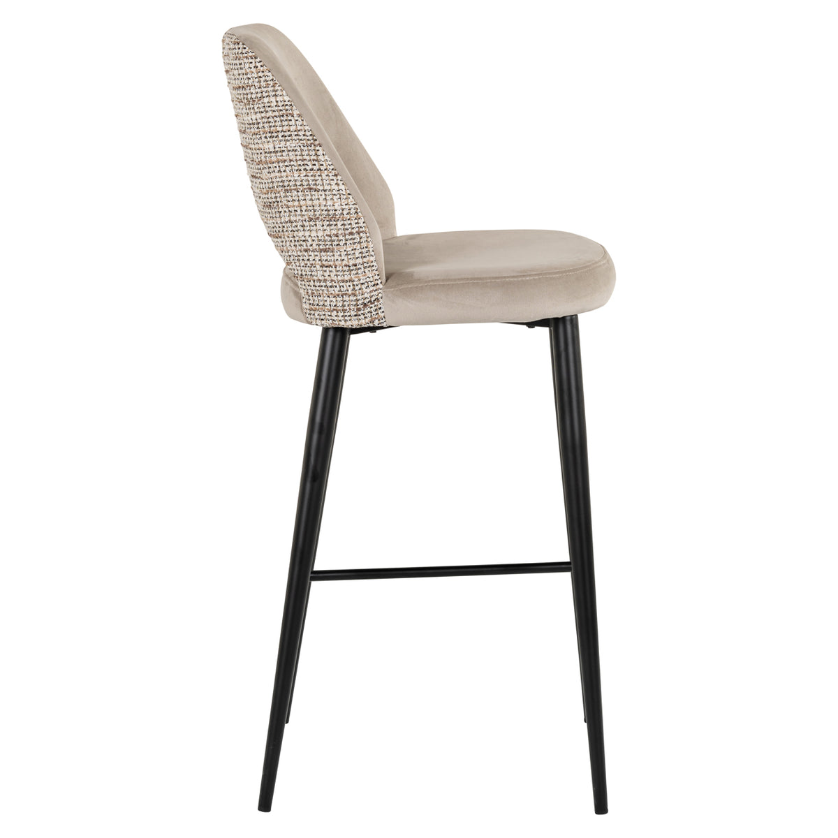 Tabitha trendy nature fire-retardant bar stool