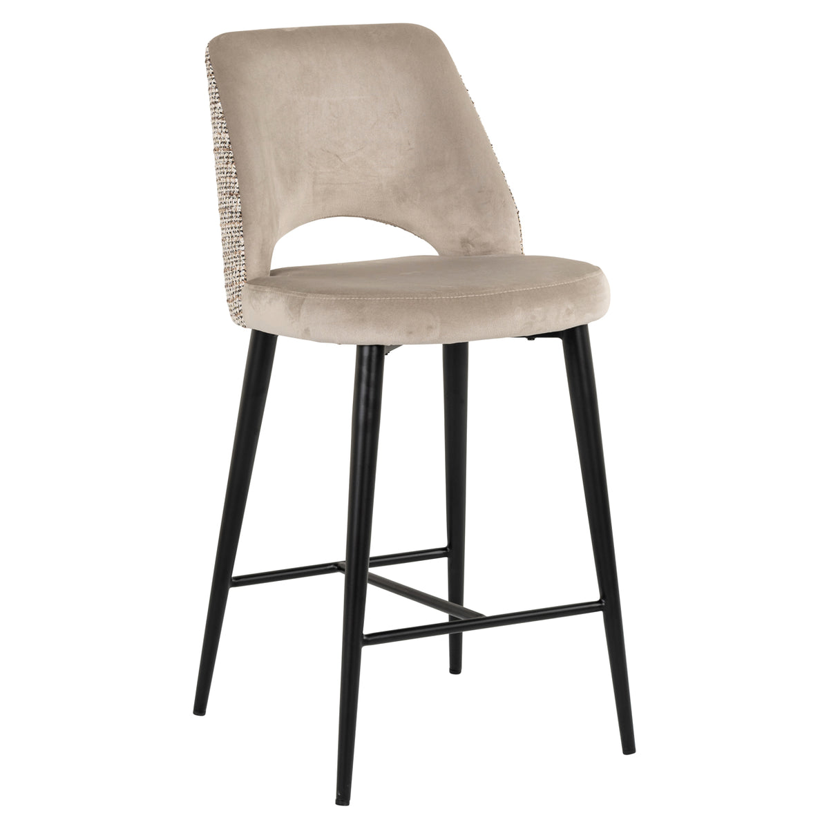 Tabitha trendy nature fire-retardant counter stool
