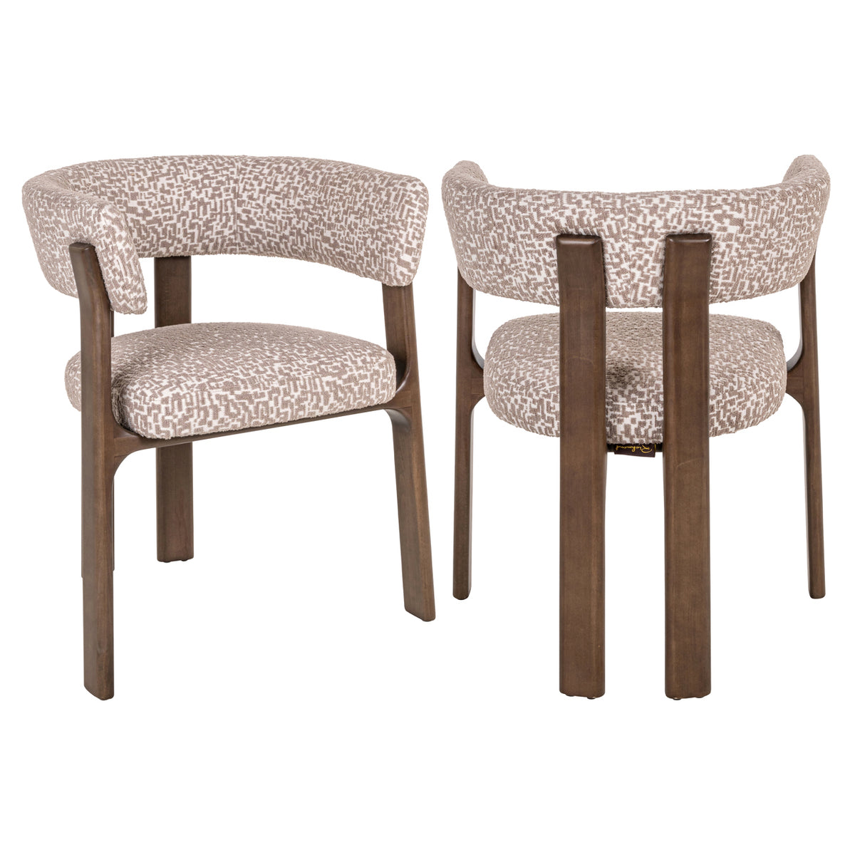 Contigo natural geo dining chair