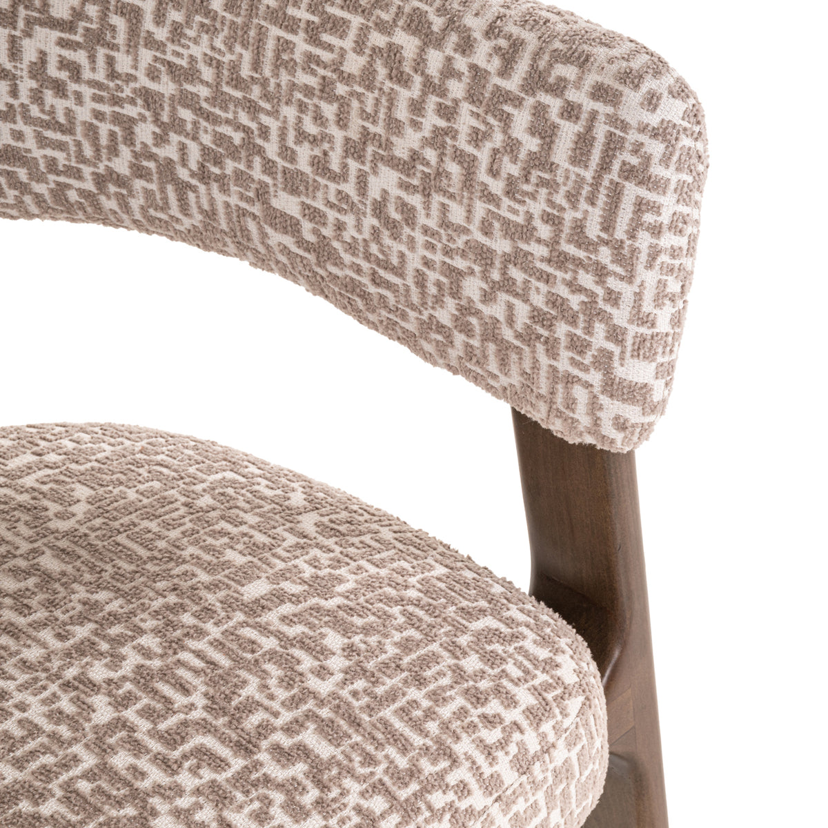 Contigo natural geo dining chair