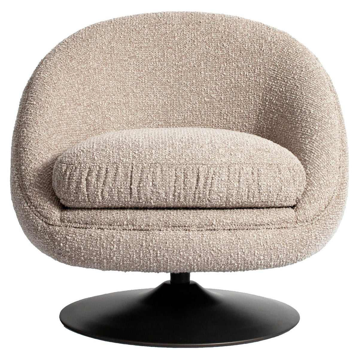 Lounge stoel Nodo natural chunky swivel
