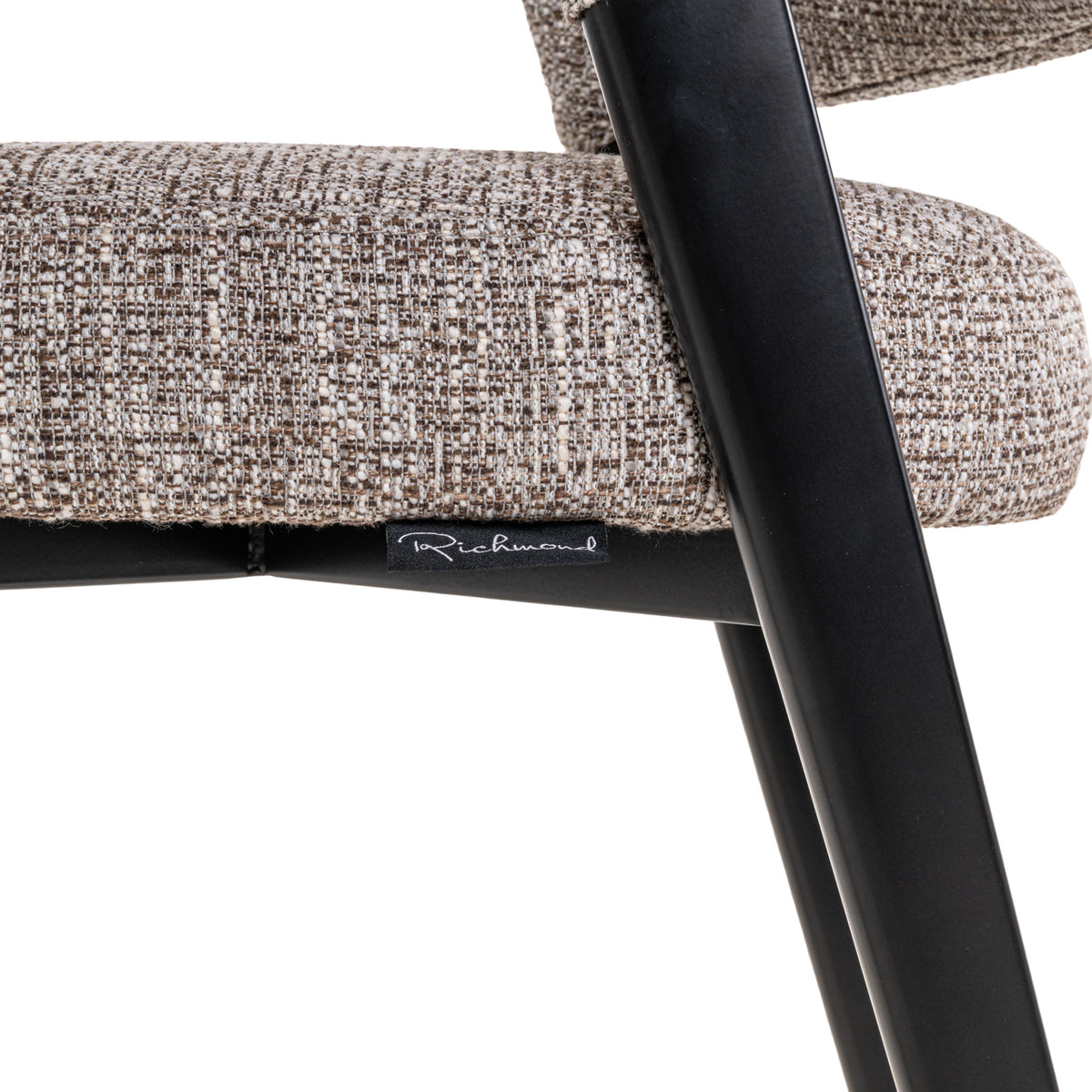 Chaise de salle à manger Zeno earth tweed