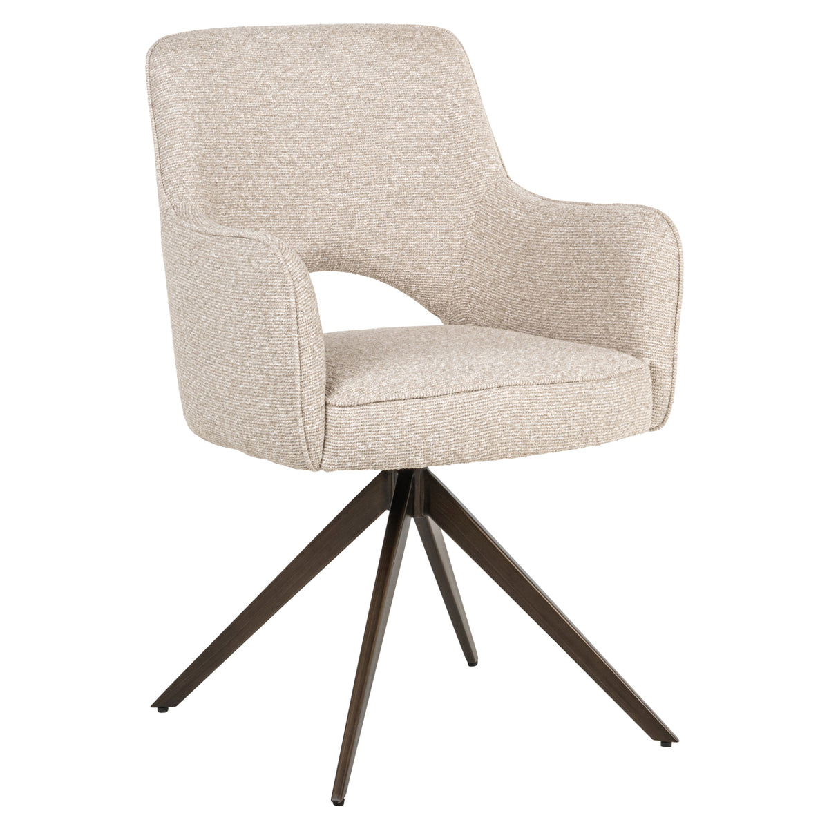 Eetkamerstoel Ginerva biscotti swivel