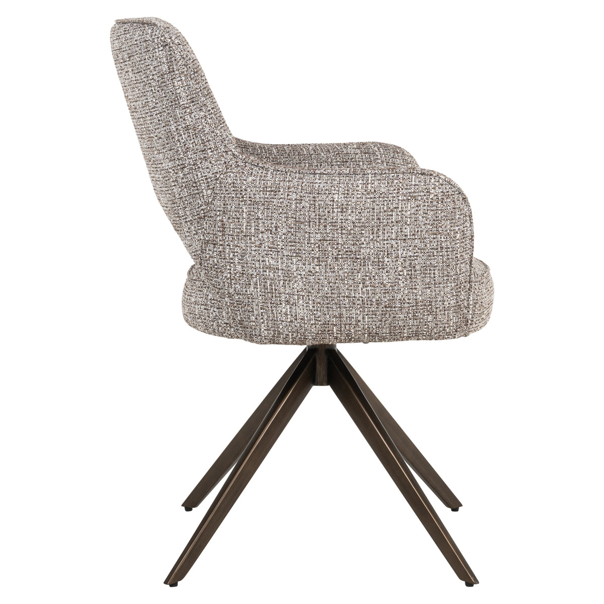 Esszimmerstuhl Ginerva earth tweed swivel