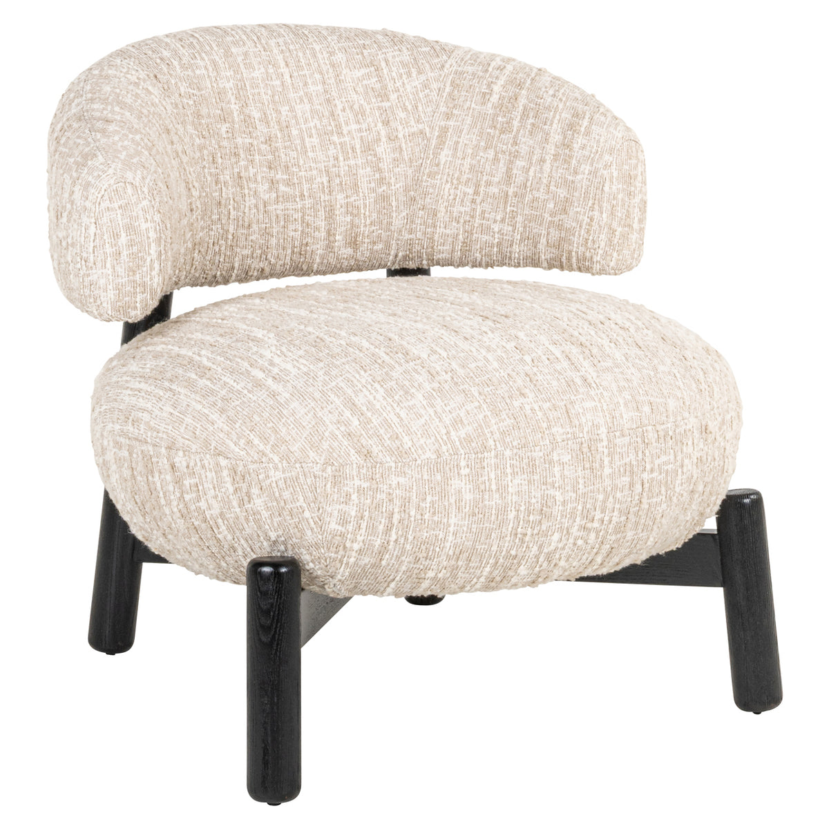 Lounge stoel Ornella beige angora