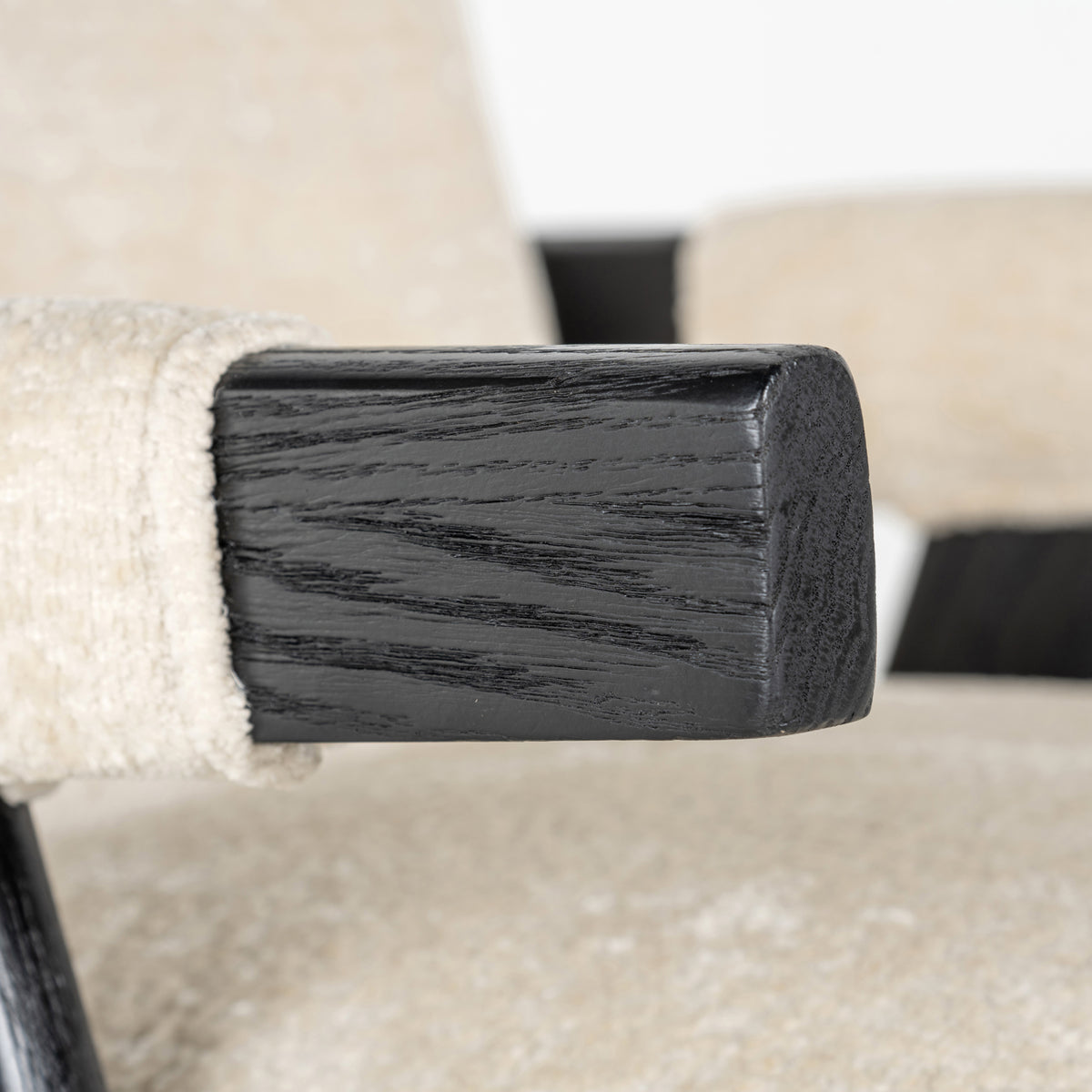 Chaise de salle à manger Cooper chenille blanche