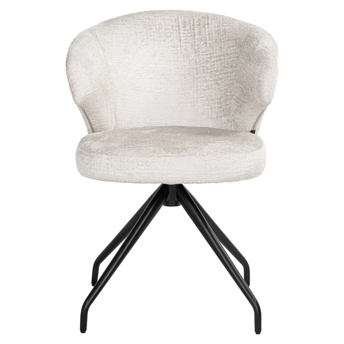 Chaise de salle à manger Milly cream fusion pivotante