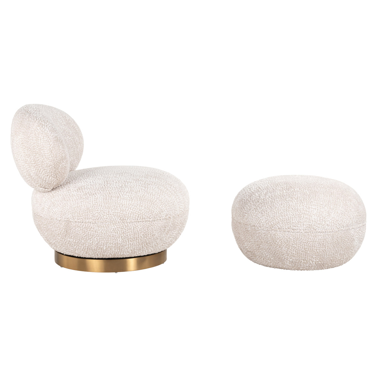 Loungesessel Jace Lovely Cream drehbar