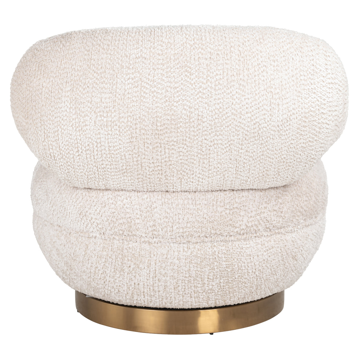 Fauteuil lounge Jace lovely cream pivotant