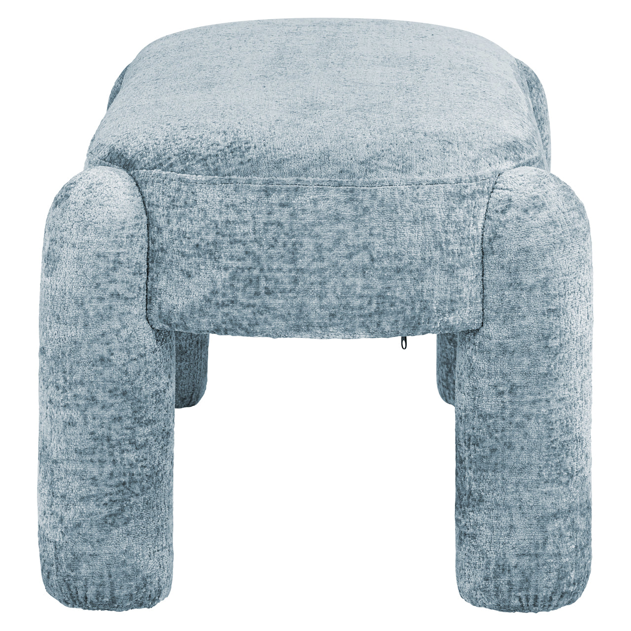 Bank Holly hellblaues Chenille velours