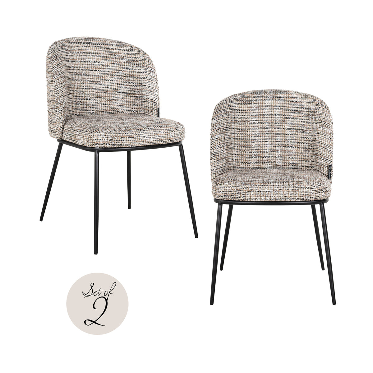 Esszimmerstuhl Elvi Trendy Nature feuerhemmend (2er-Set)
